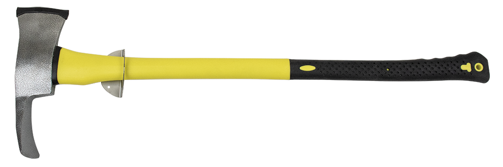 Hacha bombero con mango de fibra de 900x370x51 mm. con soporte