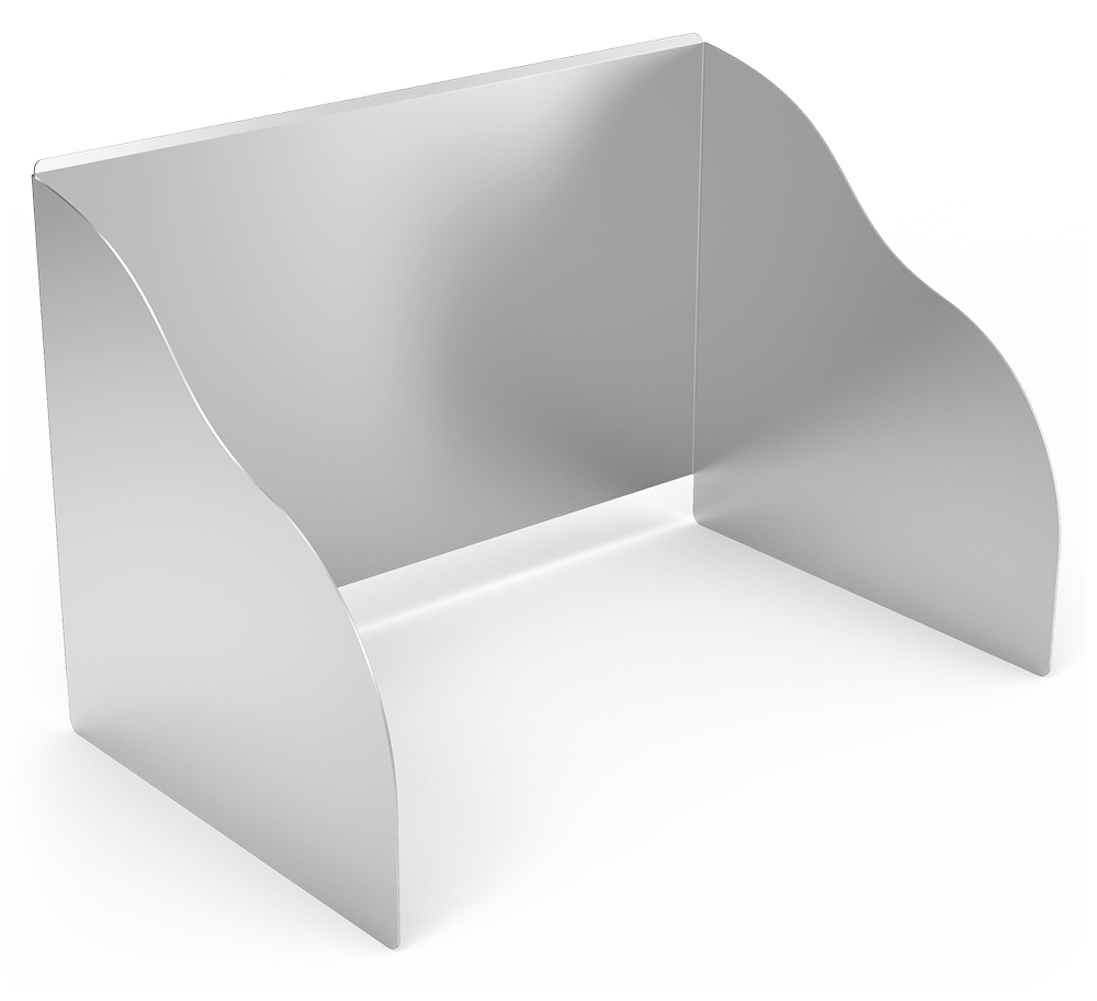 Peto postizo envolvente para cubeta 350x300 mm.