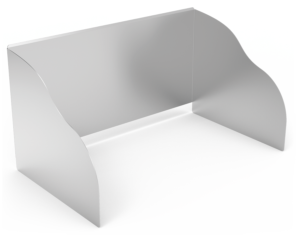 Peto postizo envolvente para cubeta 450x450 mm.
