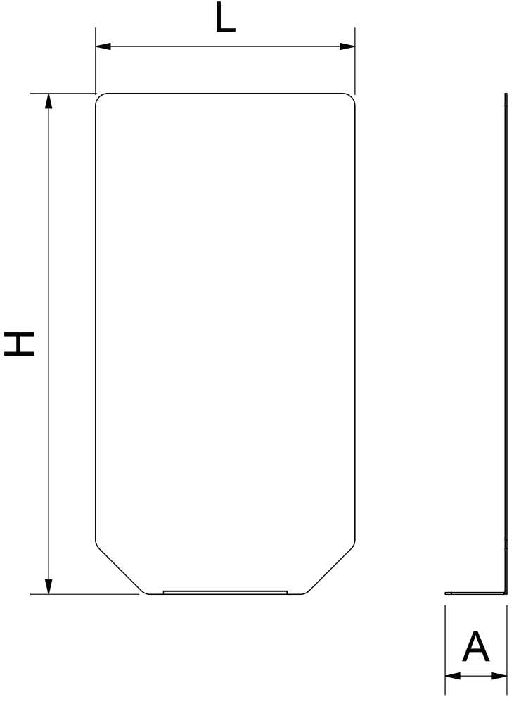 Espacio para publicidad tamaño A4 en columna para dispensador de gel - Imagen 2