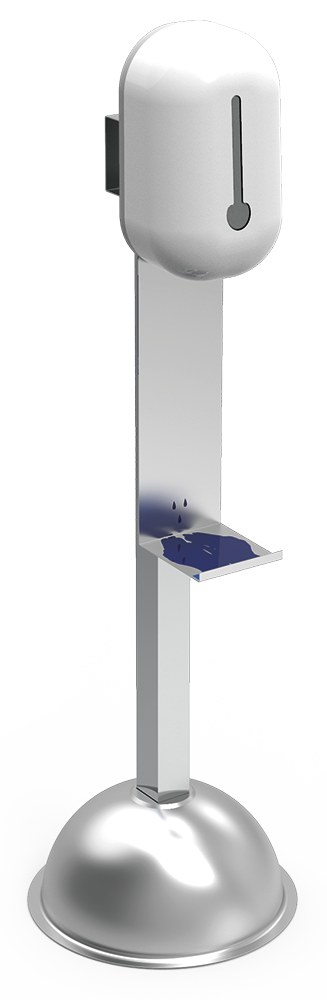 Columna infantil con dispensador de gel hidroalcohólico
