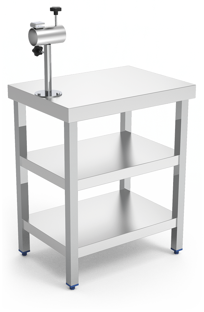 Mesa inox jamonera RT-2D 710x500x1.220 mm