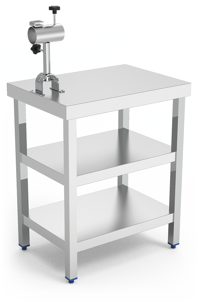 Mesa inox jamonera RT-3D 710x500x1220 mm