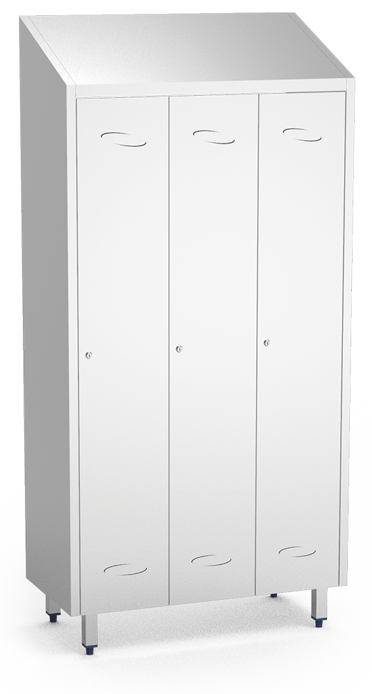 Taquilla grande de 3 puertas de 985x480x2010 mm.
