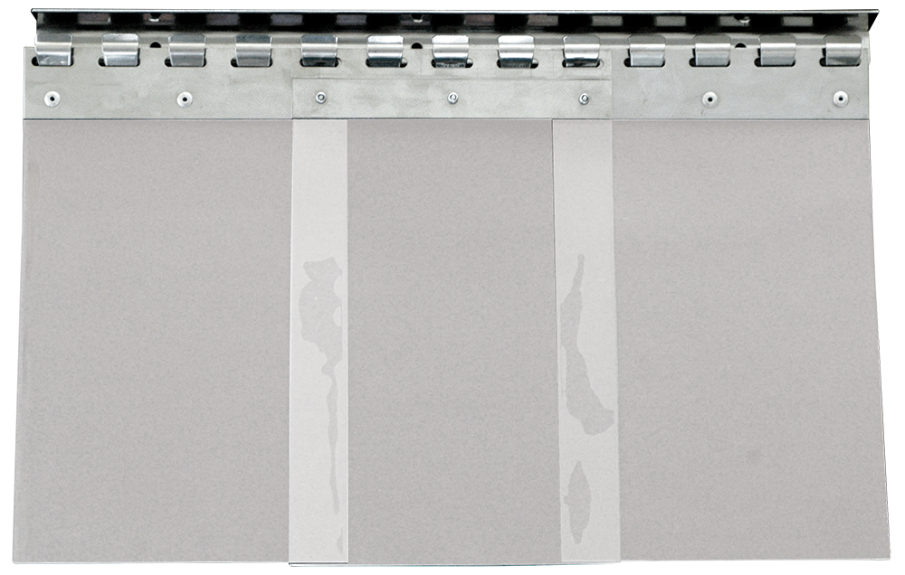 Cortina de lamas de PVC 984x40x2000 mm.