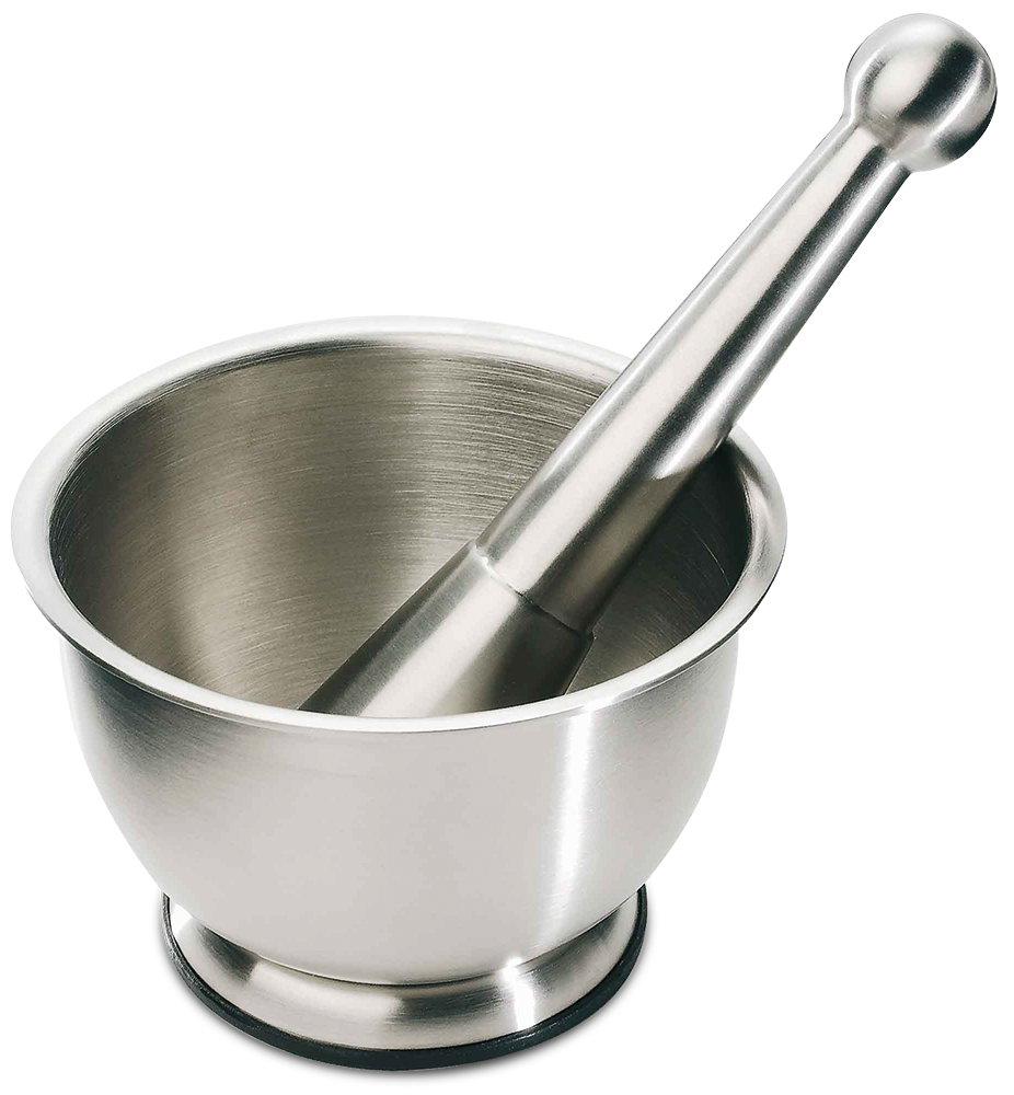 Mortero acero inox ø120 mm.