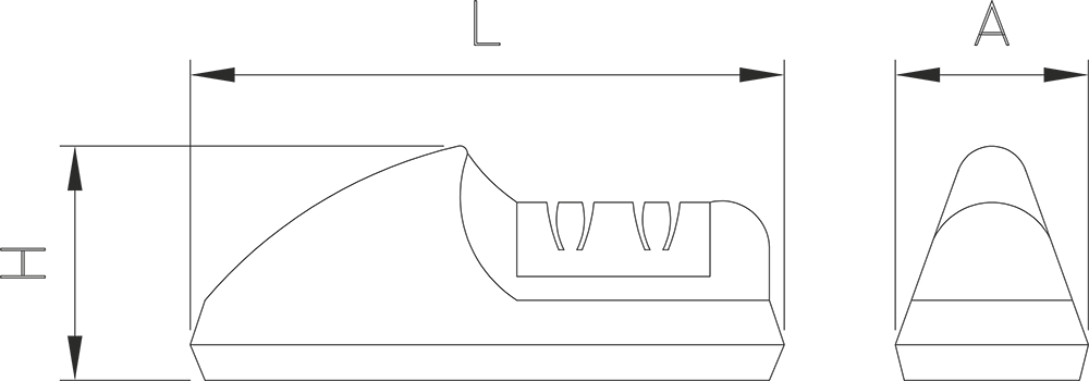 Afilador de cuchillos eléctrico 215x85x75 mm. - Imagen 2