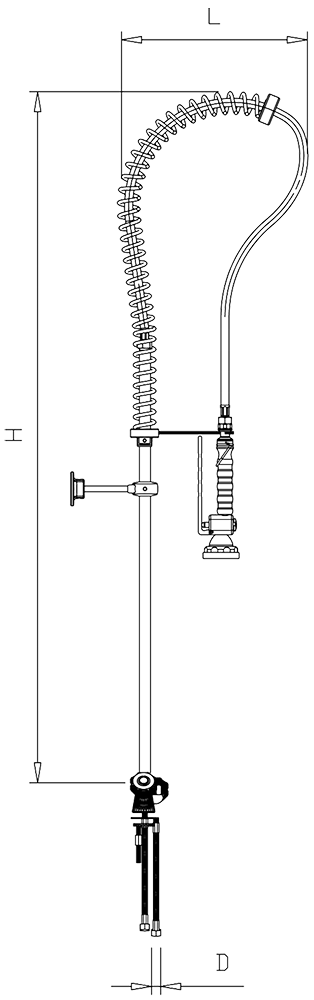 Grifo ducha Serie RD 450x1300 mm. - Imagen 2
