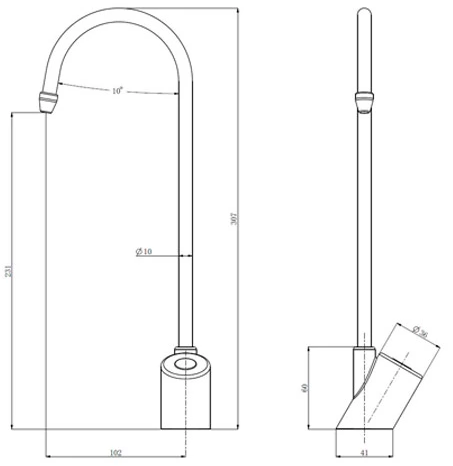 Grifo llenajarras electrónico a pilas inoxidable 1/2" - Imagen 2