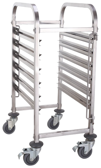 Carro bandejero Gastronorm 1/1 7 niveles 380x550x990 mm.